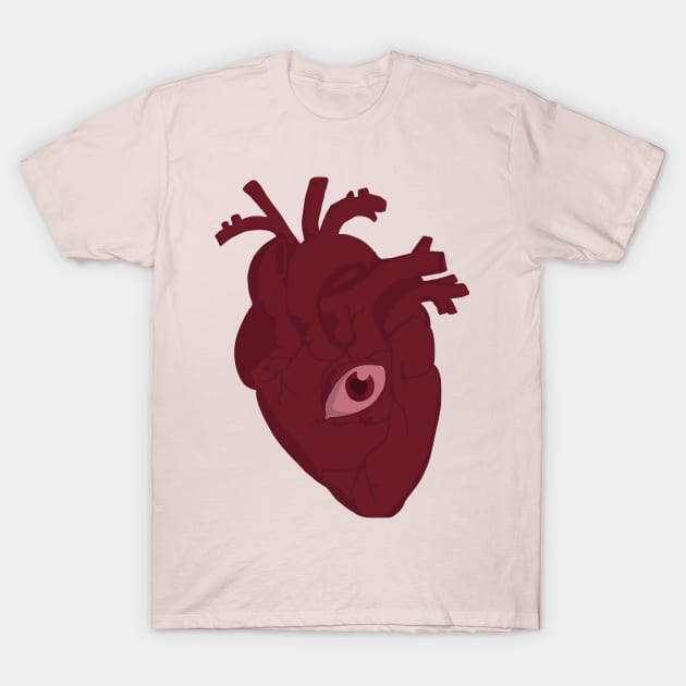 Third Eye Heart T-Shirt by fammioli